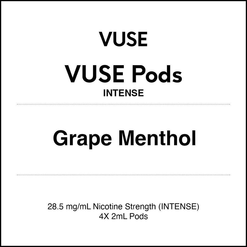Vuse 4 Pod - Grape Menthol - Intense