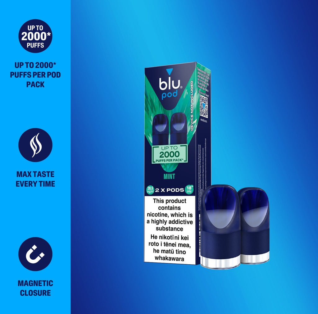 BLU BAR Replacement Pod -  Mint (2 Pods) in CigExpress NZ