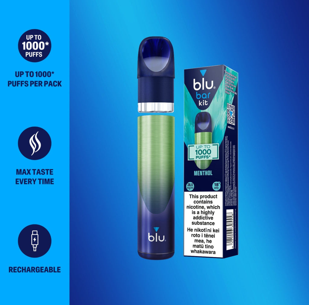 BLU BAR Vape Kit - Menthol in CigExpress NZ