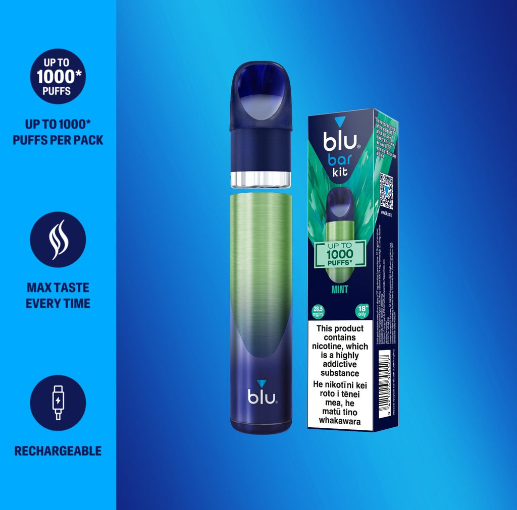 BLU BAR Vape Kit - Mint in CIgExpress NZ
