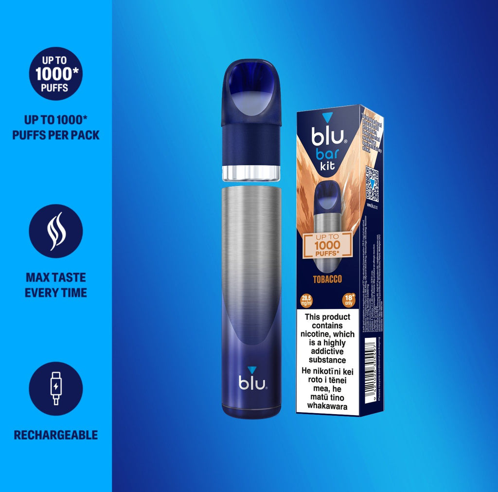 BLU BAR Vape Kit - Tobacco in CigExpress NZ