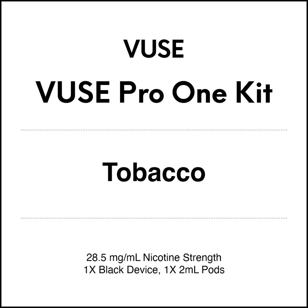 VUSE – PRO ONE PEN KIT - Tobacco