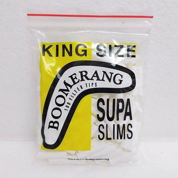 Boomerang King Size Supa Slims filter tips from CigExpress NZ
